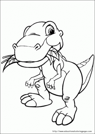 Dinosaur Land Before Time Coloring Page