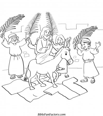 Palm Sunday Coloring Pages | MyBloggingDiary