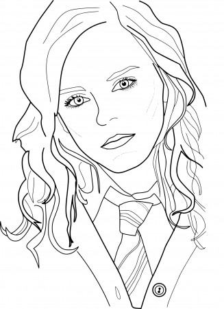 Hermione Granger Coloring Pages Free