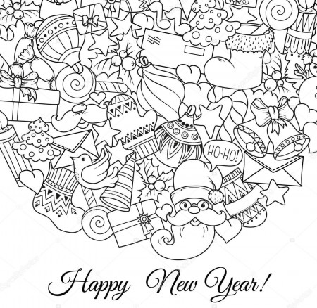 36 Most Matchless Happy New Year Eve 2020 Printable Coloring ...