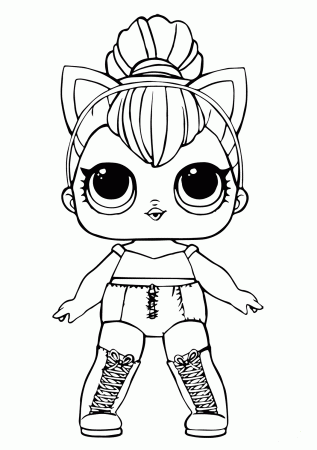 coloring ~ Free Lol Doll Coloring Sheets Kitty Queen ...