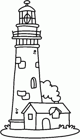 Lighthouse Coloring Page | Free Coloring Pages on Masivy World