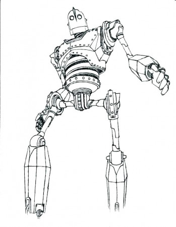 Walking Iron Giant Coloring Page - Free Printable Coloring Pages for Kids