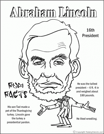 8 Pics of Abraham Lincoln Coloring Pages - Abraham Lincoln ...