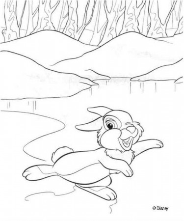 BAMBI coloring pages - Thumper 10