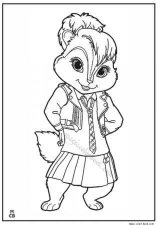 alvin and chipmunks coloring pages 30