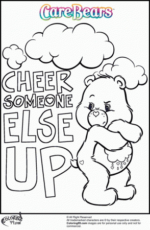 Care Bear Coloring Pages | Team colors | 2nd birthday | Pinterest ...