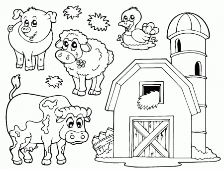 Farm Animal Coloring Pages | UniqueColoringPages