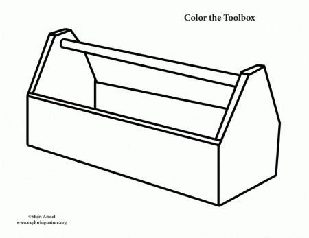 Tool Box Coloring Page - High Quality Coloring Pages