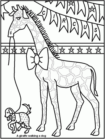 FREE Printable Circus Coloring Pages - great for kids, teachers 