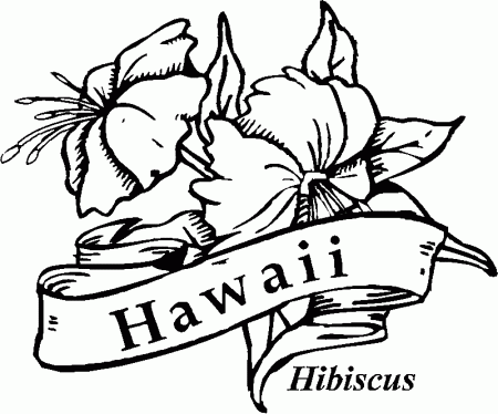 Hibiscus Coloring Pages 157 | Free Printable Coloring Pages