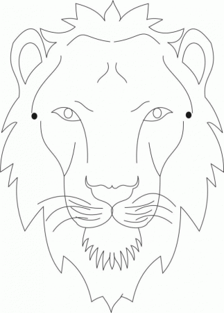 Lion Mask Coloring Page Download Printable Coloring Pages 175999 