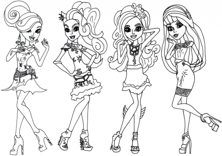 Free Printable Monster High Coloring Pages: Monster High Coloring 