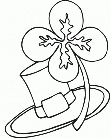 Download Four Leaf Clover And Leaves Coloring Pages Or Print Four 
