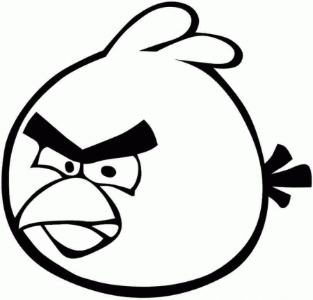 Cartoon Angry Bird Coloring Pages Printable For Preschool #
