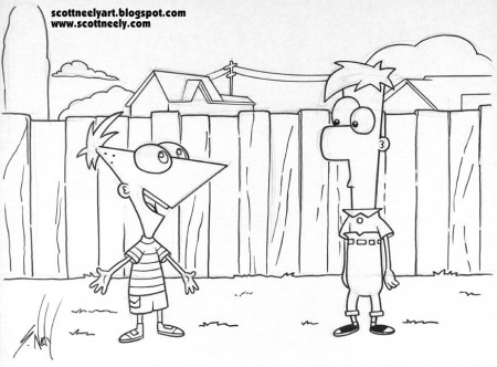 Scott Neely's Scribbles and Sketches!: PHINEAS AND FERB - Early 
