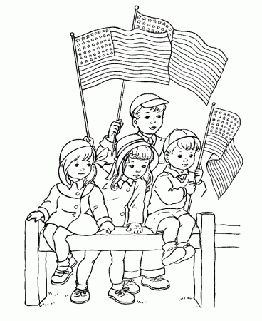 USA-Printables: Flag Day Coloring Pages - US Holidays and 