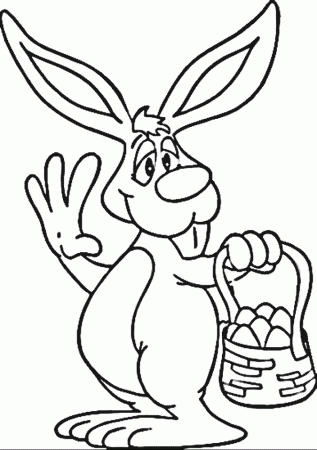 easter bunny coloring pages coloringpagesabc com
