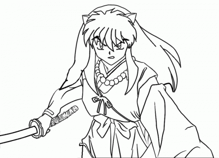Free Printable Inuyasha Coloring Pages For Kids