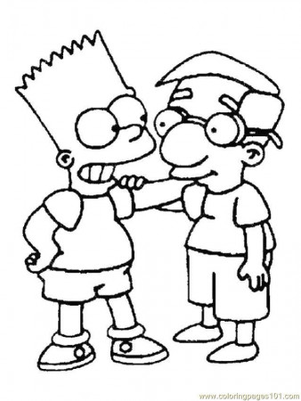 Kids Printable The Simpsons Coloring Pages - Kids Colouring Pages