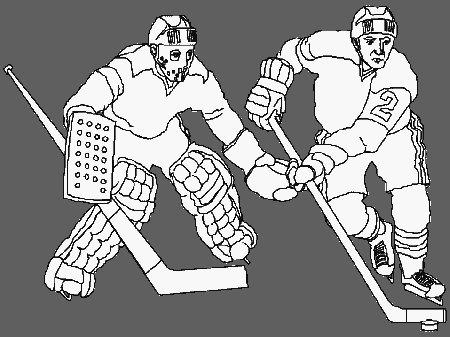 goalie skate Colouring Pages
