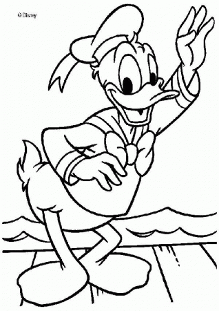 Donald Duck Coloring Book Pages | Coloring Pages For Kids
