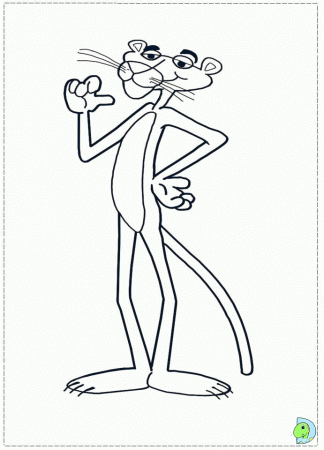 baby pink panther Colouring Pages
