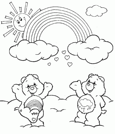 Attractive Rainbow Coloring Pages to Print