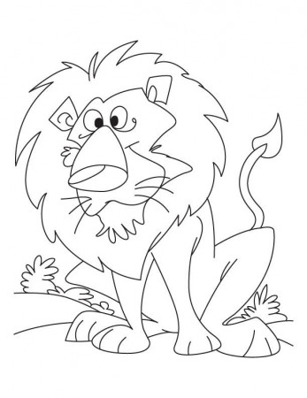 An angry lion coloring pages | Download Free An angry lion 