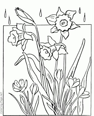 spring-flower-coloring-pages-361 | COLORING WS