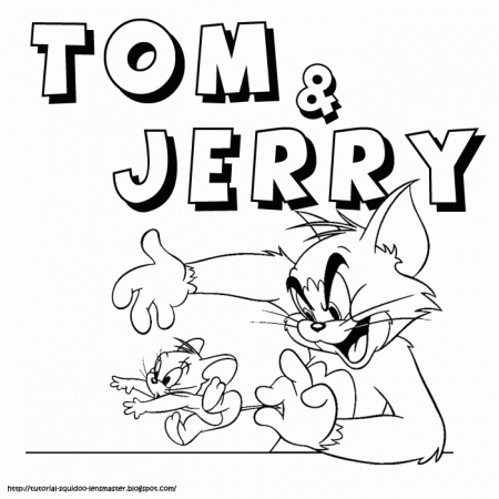 Printable Coloring Pages for Kids : Tom and jerry page to color