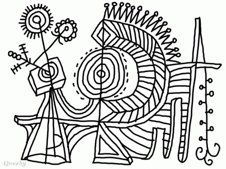 Abstract Art Coloring Pages | Coloring Pages