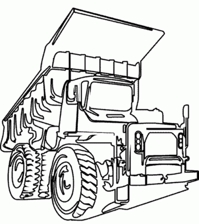 Dump Truck - Truck Car Coloring Pages : New Cars Coloring Pages