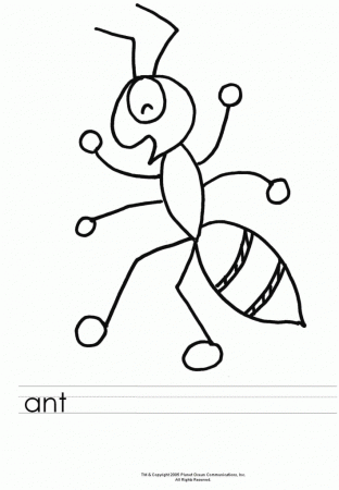 colorwithfun.com - Ants Coloring Page For Kids
