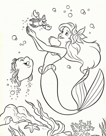 flounder and sabashdon Colouring Pages