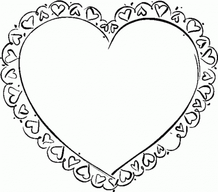 Heart Coloring Pages for Kids- Printable Coloring Sheets