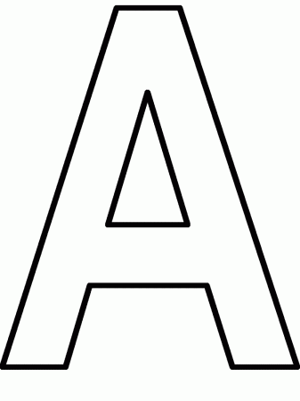 Letter A coloring pages for kids | Best Coloring Pages