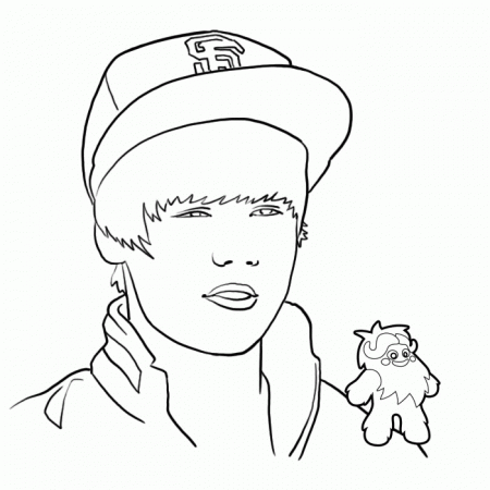 Justin Bieber Coloring Pages