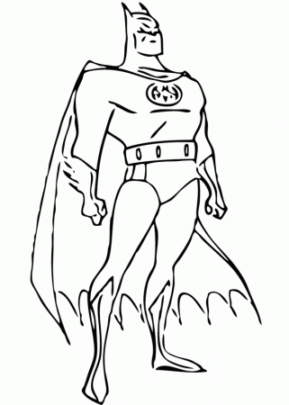 BATMAN coloring pages - Batman posture