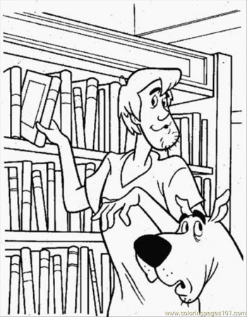 Coloring Pages In Library Coloring Page (Cartoons > Scooby Doo 