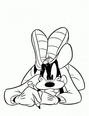 Disney Goofy print coloring pages. 39