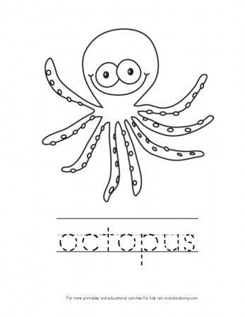 kid color pages octopus | Patterns and drawings Ideas