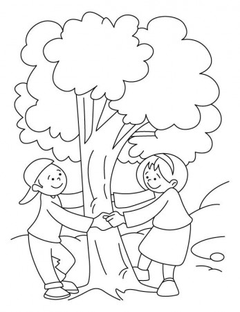 Save tree coloring pages | Download Free Save tree coloring pages ...