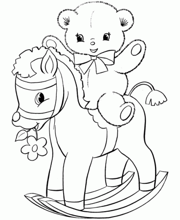 toy bear Colouring Pages (page 2)