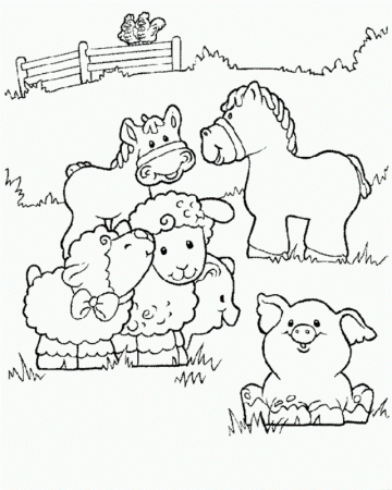 Print Or Download Little People Free Printable Coloring Pages No 9 