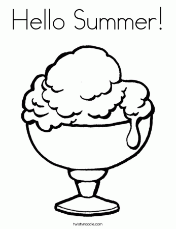 hello summer coloring page | HelloColoring.com | Coloring Pages