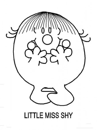 Drawing Little Miss Shy in Mr Men and Little Miss Coloring Pages ...