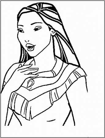 Free Printable Pocahontas Coloring Pages For Kids