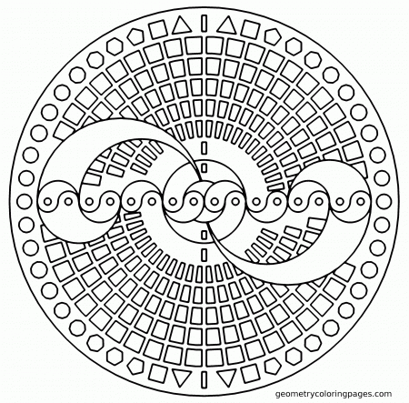 free printable coloring pages for adults geometric patterns ...
