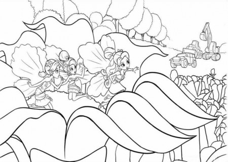 Kids-n-fun.com | 19 coloring pages of Barbie Thumbelina